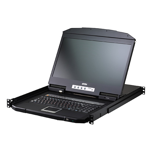 You Recently Viewed Aten CL3716NX 16-Port USB HDMI Single Rail WideScreen LCD KVM Switch  Image