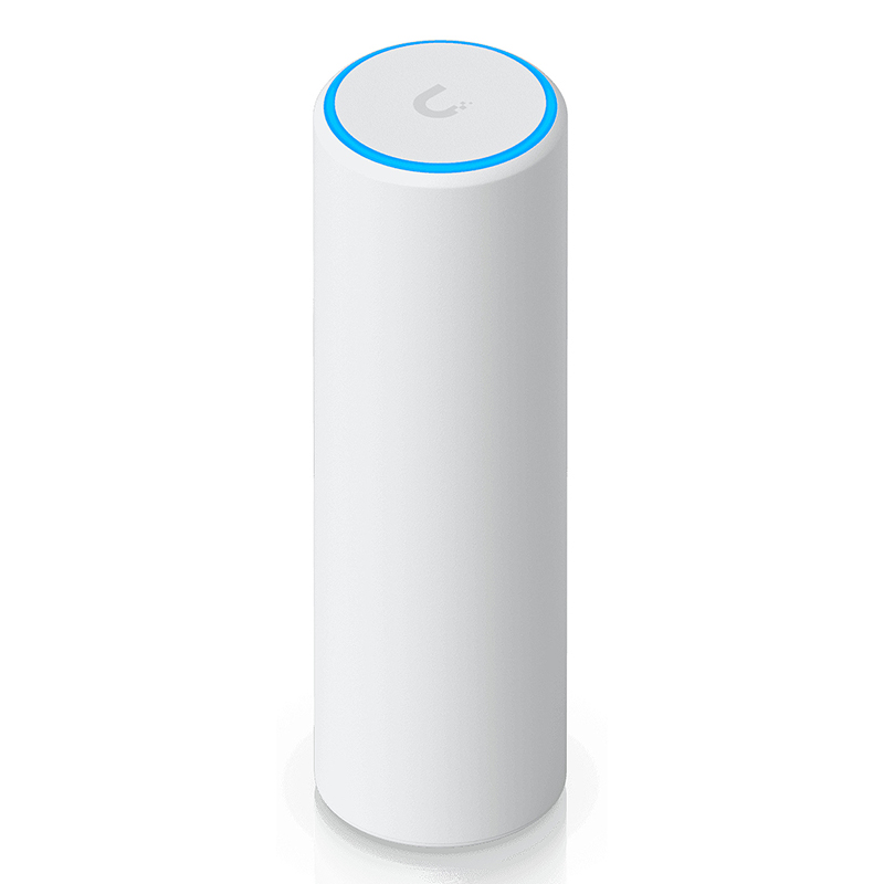 Ubiquiti U7-Mesh Compact indoor/outdoor WiFi 7 AP integrated long-range antenna system.