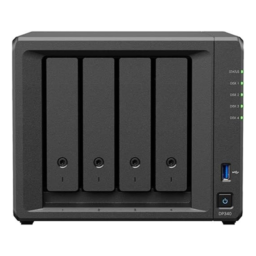 Synology DP340 ActiveProtect Appliance - NAS/storage server Desktop R1600 16GB 32TB Black