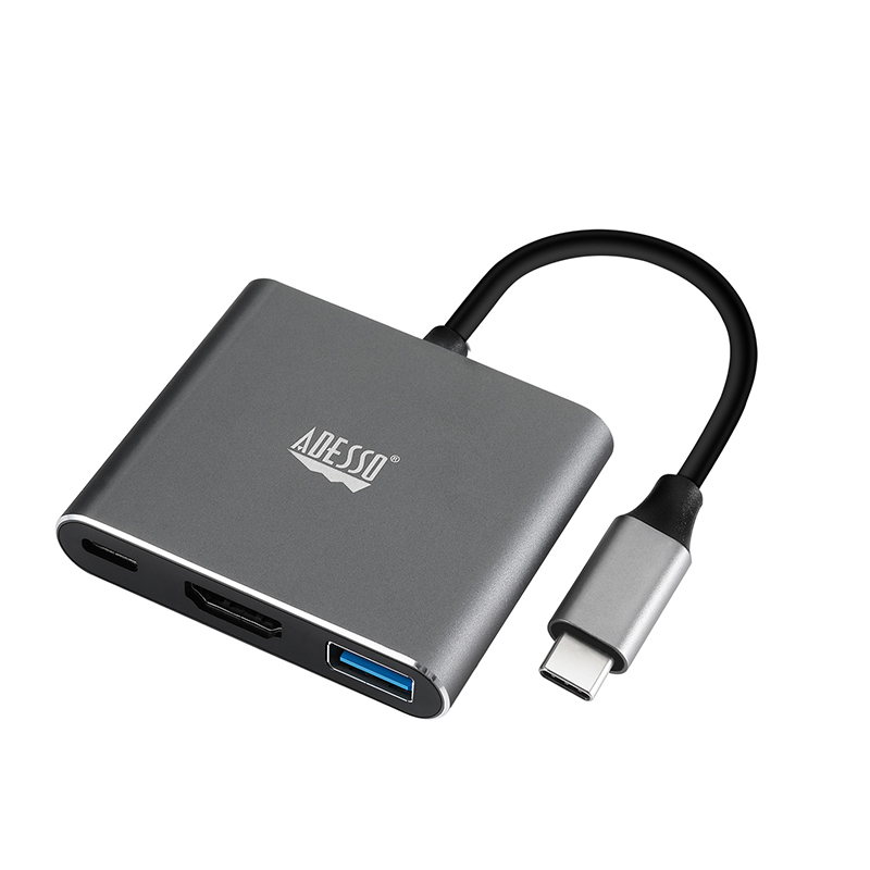 Adesso AUH-4010 USB Type C Docking Station for Notebook, Monitor, Projector, TV.