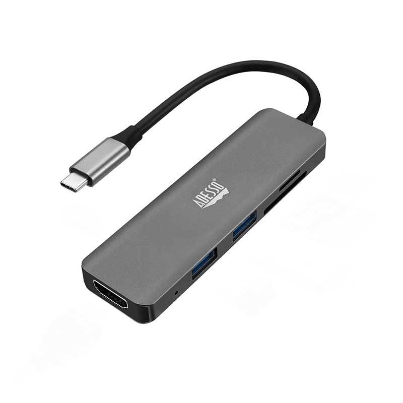 Adesso AUH-4020 Adesso Type C Docking Station for Monitor, Notebook, Tablet, Smartphone.