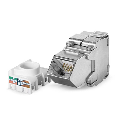 You Recently Viewed Datwyler 418068 RJ45 Shielded Cat6a IEC Module 45 Degree Angle, pk 10. Image