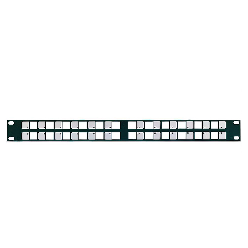 You Recently Viewed Datwyler 418023 1u Screened 24 Port Flat Angled panel Unloaded Black Image