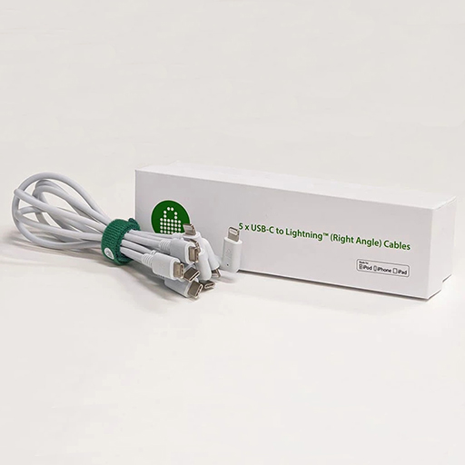 You Recently Viewed LocknCharge LNC10500 USB-C to USB-C Cable with Right Angle (0.3m Set of 5) Image