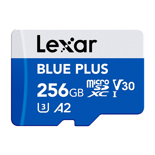 Lexar LMSBLPL256G-BNANG Blue Plus MicroSDXC 256GB UHS-I Memory Card