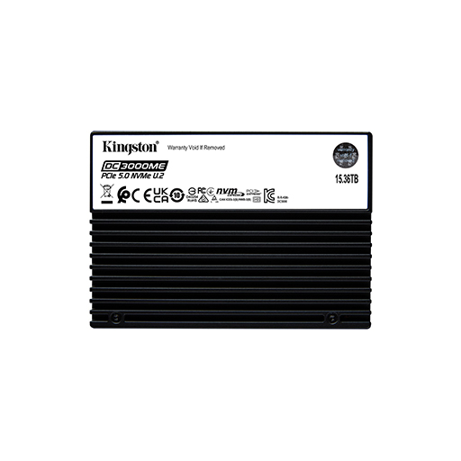 Kingston SEDC3000ME/15T3 15.36TB DC3000ME U.2 PCIe 5.0 NVMe TCG Opal Enterprise SSD