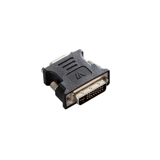 V7 V7E2DVIIMVGAF-ADPTR Video Adapter,1xDVI-I Video Male - 1x15-pin HD-15 VGA Female,Black