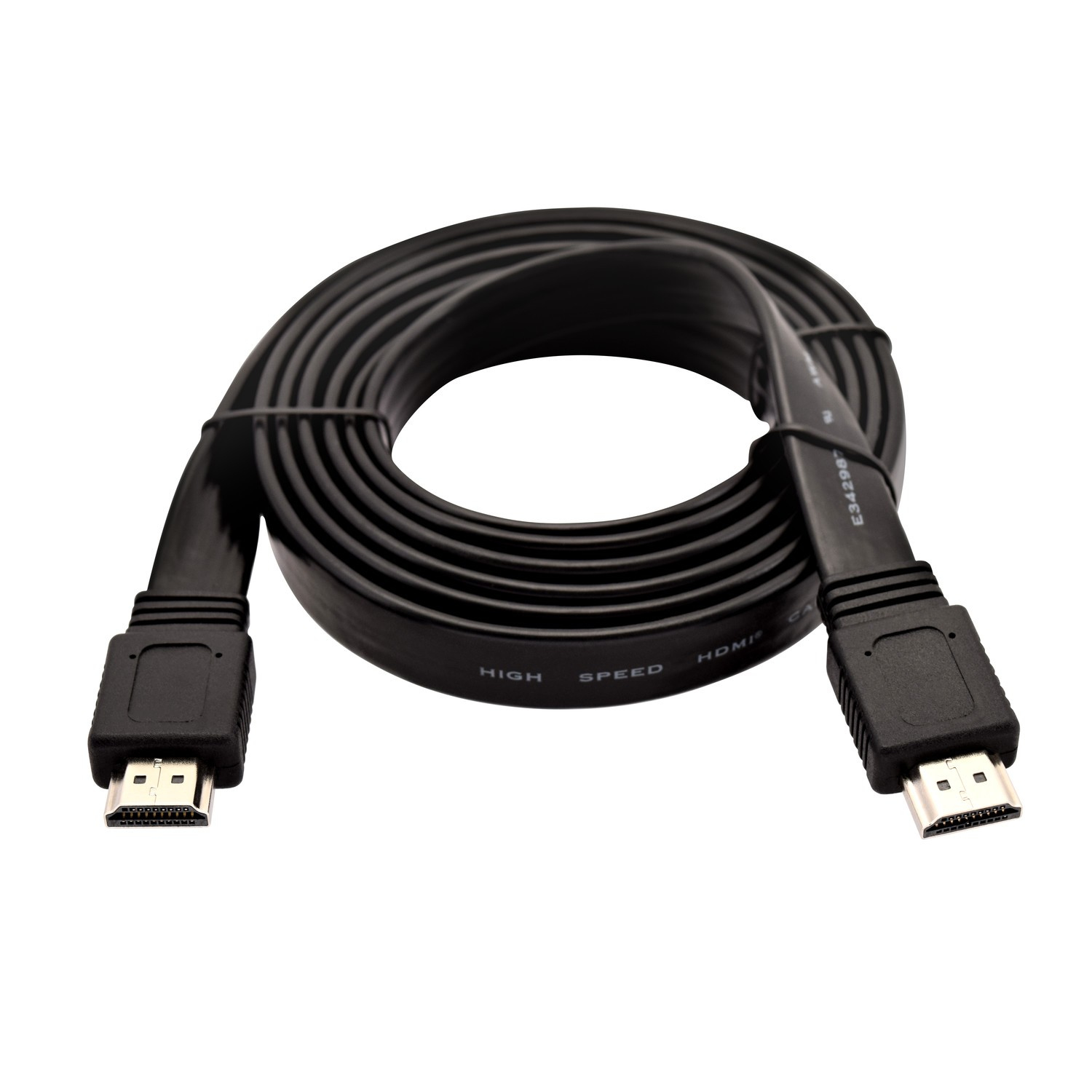 V7 V7HDMI4FL-02M-BK-1E Black Video Cable HDMI Male to HDMI Male 2m 6.6ft