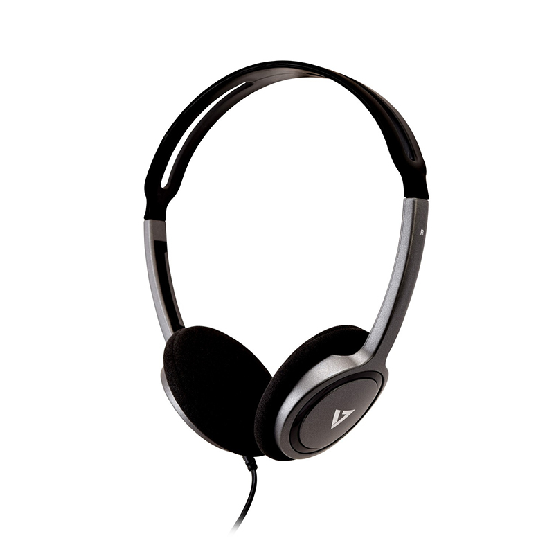 V7 HA310-2EP Wired Over-the-head, On-ear Binaural Stereo Headphone - Black 