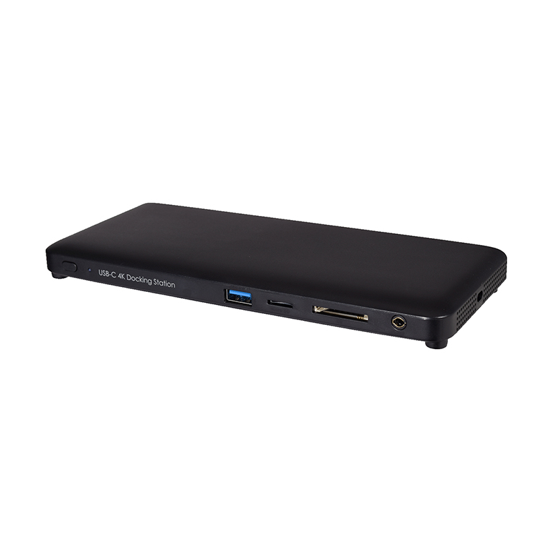 V7 DOCKUCPT3D USB Type C Docking Station - Memory Card Reader - SD - 130 W - Black 