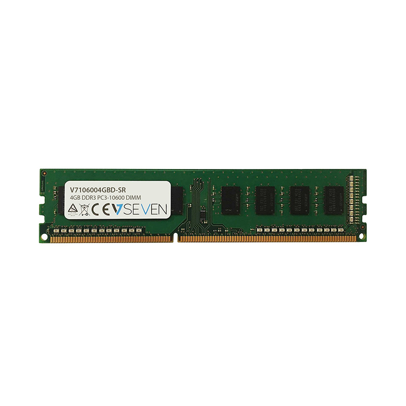 V7 V7106004GBD-SR RAM Module - 4 GB - DDR3-1333/PC3-10600 DDR3 SDRAM - 10 Year Warranty