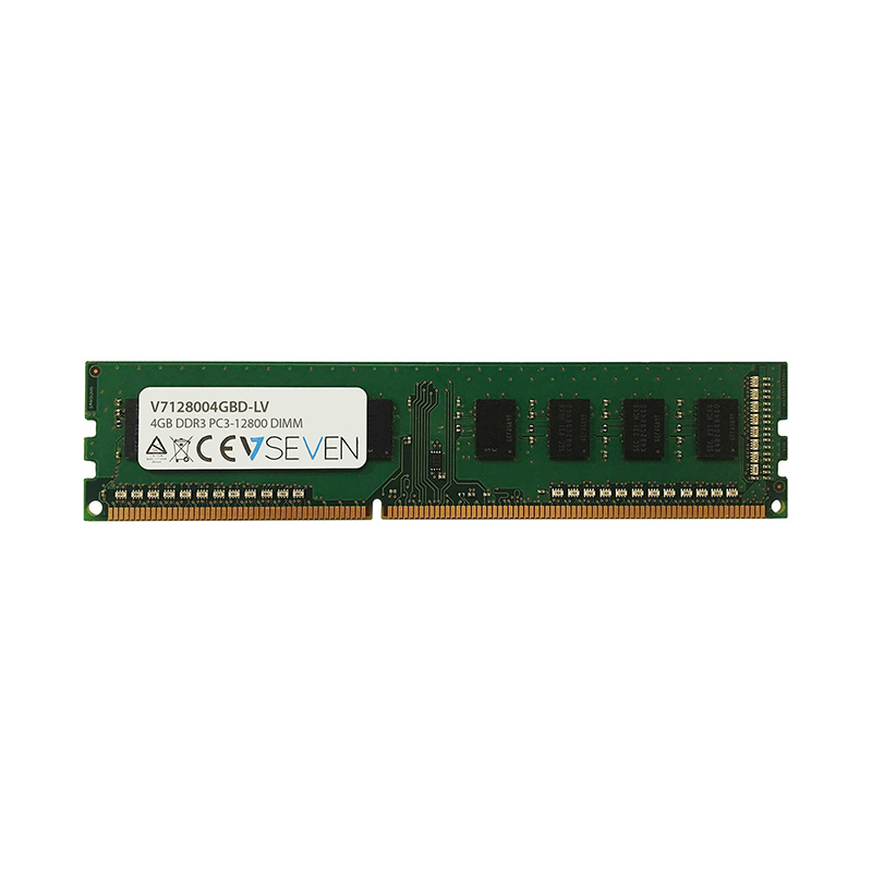 V7 V7128004GBD-LV RAM Module for Desktop PC - 4 GB - DDR3-1600/PC3-12800 DDR3 SDRAM