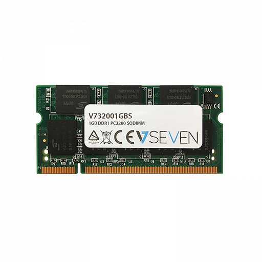 V7 V732001GBS RAM Module for Notebook - 1 GB - DDR-400/PC-3200 DDR SDRAM - 10 Year Warranty