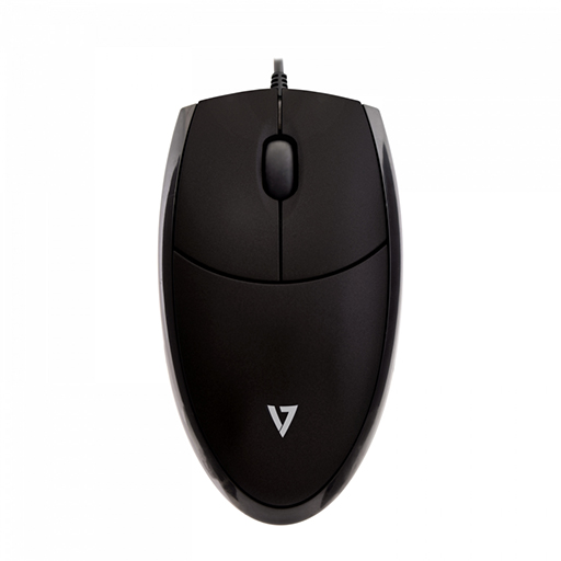 V7 MV3000010-BLK-5E Mouse - USB - Optical - 3 Button(s) - Black 