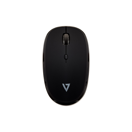 V7 MW550BT Bluetooth Silent 4-Button Mouse - Black