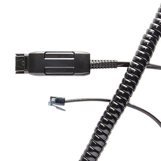 V7 BL-09+P 2 m Quick Disconnect/RJ-9 Audio Cable 