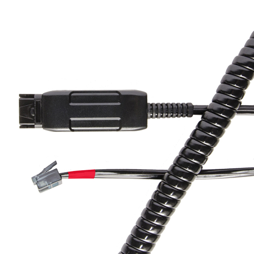 V7 BL-08+P 2m Quick Disconnect/RJ-9 Phone Cable 