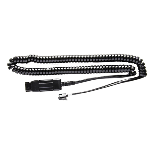 V7 BL-12+P 2m Quick Disconnect/RJ-9 Audio Cable - A10-11 Equivalent Black