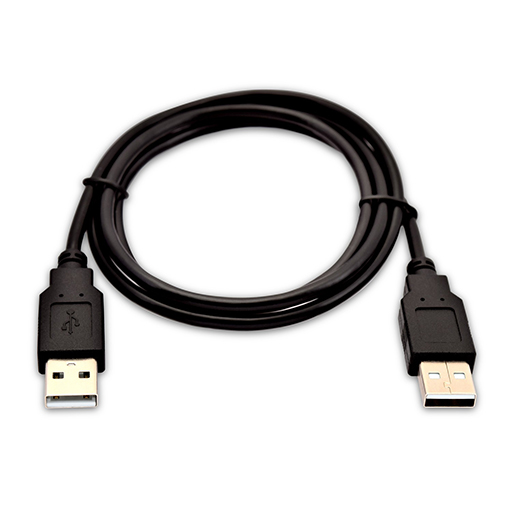 V7 V7USB2AA-01M-1E USB Cable USB 2.0 A Male to USB 2.0 A Male 1m 3.3ft Black