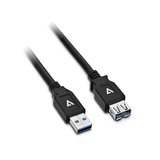 You Recently Viewed V7 V7U3.0EXT-2M-BLK-1E Black USB Extension Cable USB 3.0 A Female to USB 3.0 A Male 2m  Image