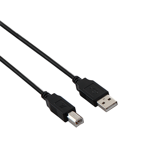 You Recently Viewed V7 V7E2USB2AB-05M 5m standard USB 2.0 A-to-B male-to-male device cable - Black Image