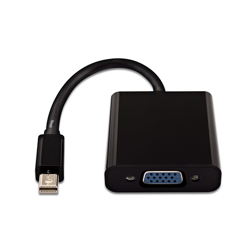 V7 CBL-MV1BLK-5E Black Video Adapter Mini DisplayPort Male to VGA Female