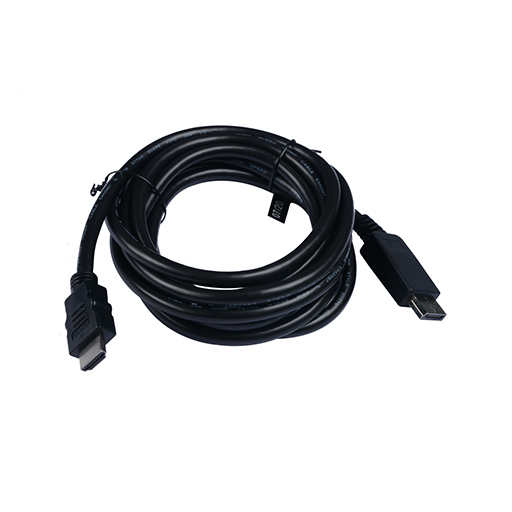 V7 V7DP2HD-03M-BLK-1E Black Video Cable DisplayPort Male to HDMI Male 3m 10ft