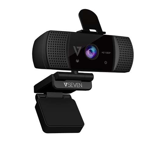 V7 WCF1080P Webcam - 2 Megapixel - 30 fps - USB Type A - Includes Tripod