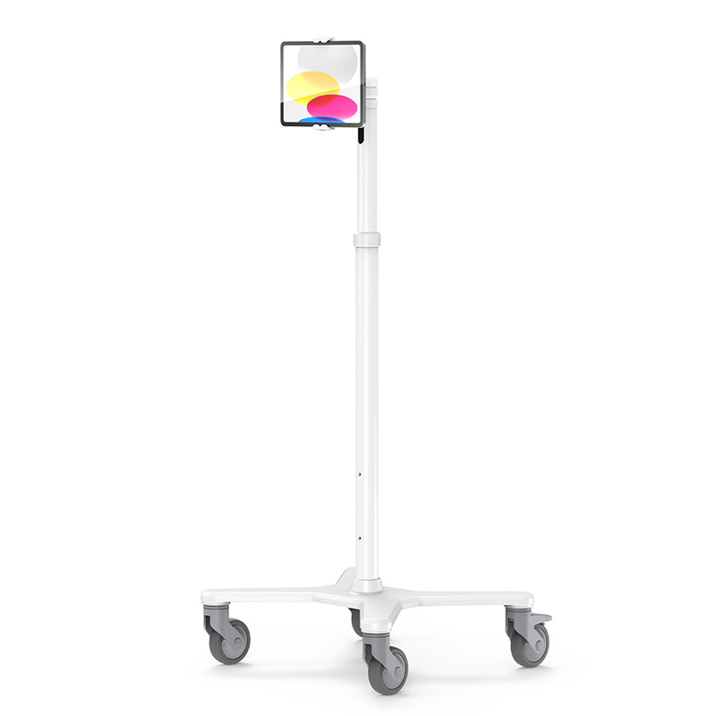 You Recently Viewed Compulocks MCRSTDEXWUCLGVWMW Universal Tablet Cling Medical Rolling Cart Extended White Image