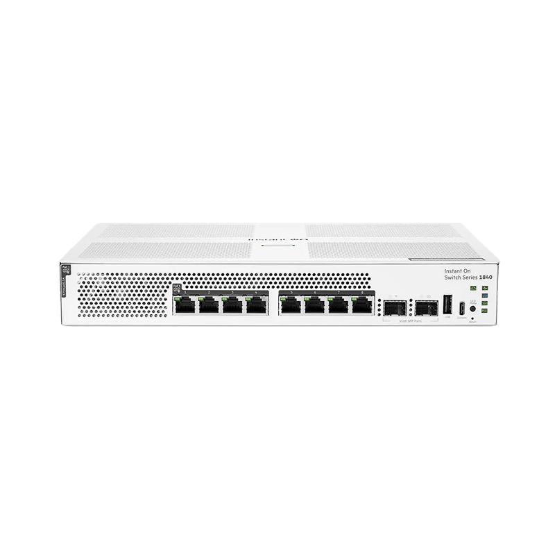 HPE S5E27A#ACC HPE Networking Instant On Switch 8p Gigabit CL4 PoE 2p SFP 124W 1840 UK en