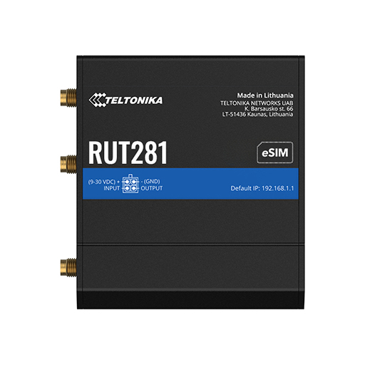 You Recently Viewed Teltonika RUT281 Cellular router LTE, Wi-Fi 4, 1x WAN, 1x LAN, SIM, DNS over HTTPS, DC Image