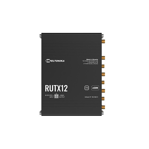 Teltonika RUTX12 Dual LTE Cat6 Industrial Cellular Router