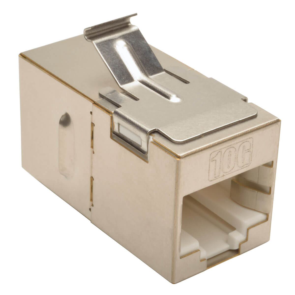 Eaton N235-001-SH-6A Cat6a Straight-Through Modular Shielded In-Line Snap-In Coupler