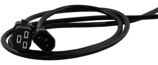 You Recently Viewed 2m IEC C14 (Male) to IEC C19 (Female) Power Extension Lead Image