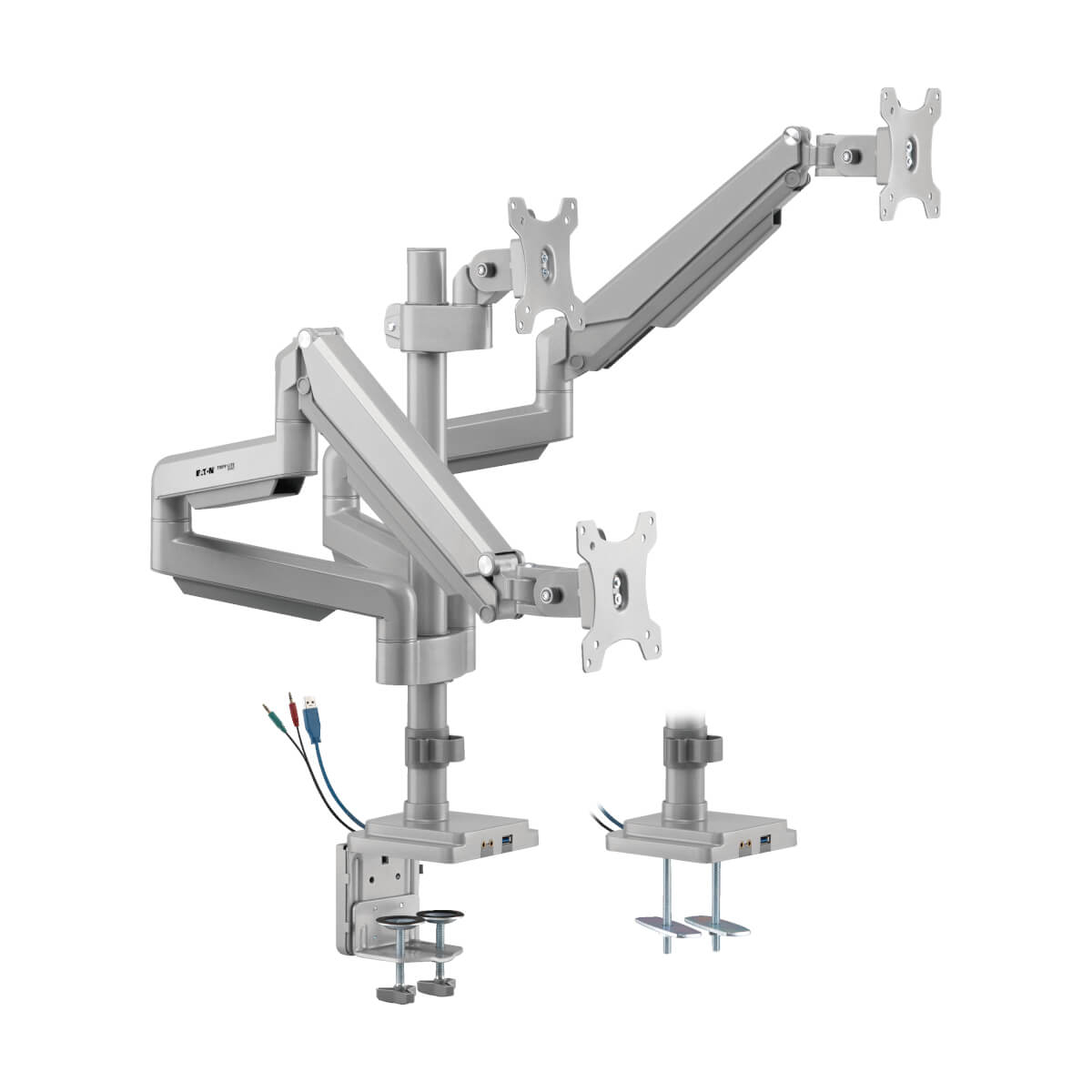 Eaton DDR1730TAL Triple-Display Flex-Arm Desktop Clamp for 17 to 30 Inch Flat-Screen Displays