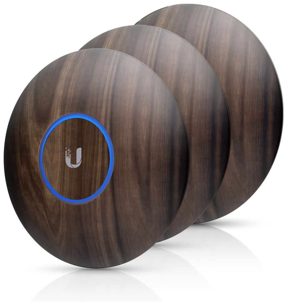 Ubiquiti nHD-cover-Wood-3 UniFi NanoHD Skin Cover Wood, 3-Pack