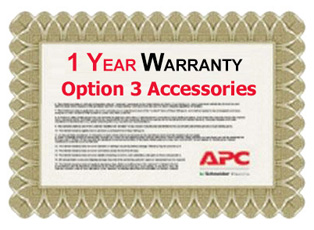 APC 1 Year Warranty Extension for Accessories Option 3