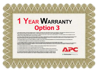 APC Service Pack 1 Year Extended Warranty for Concurrent Sales (Option 3)