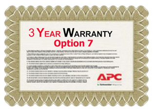 APC Service Pack 3 Year Extended Warranty for Concurrent Sales (Option 7)