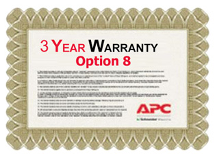 APC Service Pack 3 Year Extended Warranty for Concurrent Sales (Option 8)