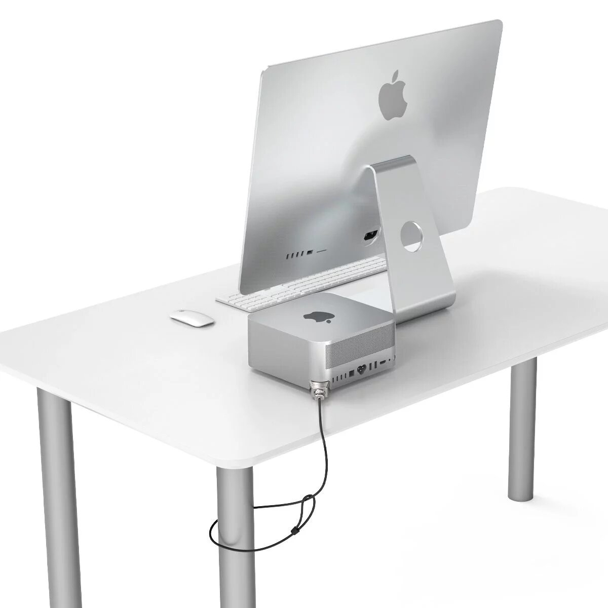 You Recently Viewed Compulocks MSLDG01KL Mac Studio Ledge Lock Adapter with Keyed Cable Lock Silver Image