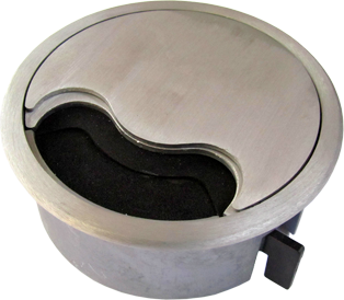 You Recently Viewed Circular Floor Cable Grommet in Aluminium - 127mm (5 in) Image