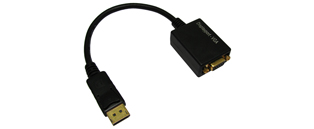 You Recently Viewed 15cm Display Port Male - HD15 VGA Female Black Adaptor Image