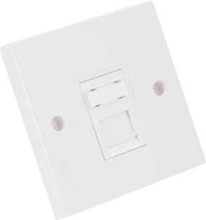 You Recently Viewed TE Connectivity RJ-K LN UTP Cat5e RJ45 Single Outlet Single Gang Image