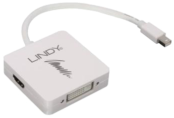 You Recently Viewed Lindy Mini DisplayPort 1.2 to DP, HDMI & DVI-D Adapter Converter Image
