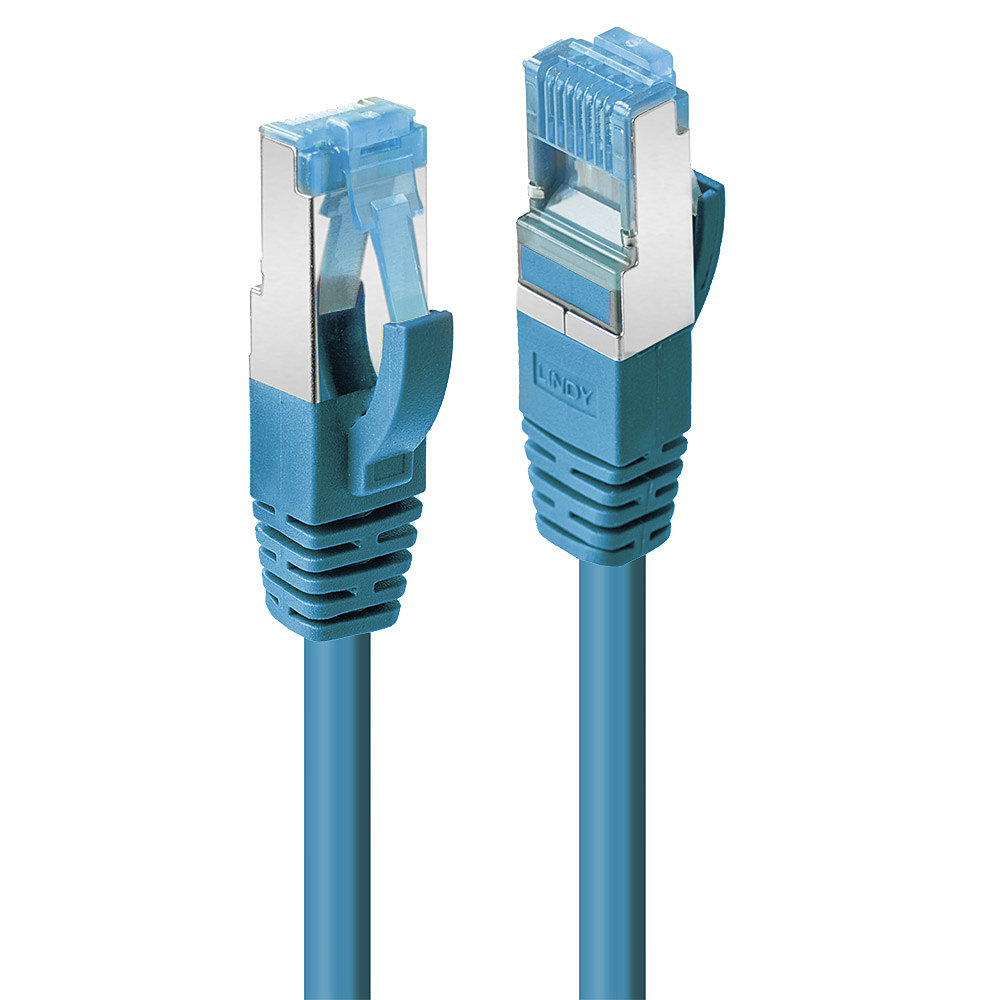 You Recently Viewed Lindy 47147 1m CAT6a S/FTP LS0H Snagless Gigabit Network Cable, Blue Image