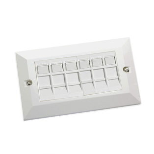 You Recently Viewed 6x RJ45 Cat5e Modules in Doublegang Faceplate Image
