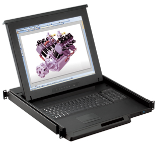 You Recently Viewed Austin Hughes 1u Cyberview LCD, Keyboard & Mouse Console Drawer Image