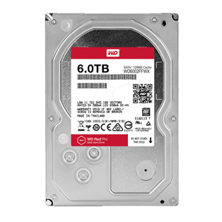 Western Digital 6TB Red Pro 128MB 3.5 Sata Hard Drive 6GB