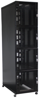 Customers Also Purchased Usystems Uspace 48U 6210 Co-Location 4 Compartment Cabinet 600mm x 1000mm in Black Image